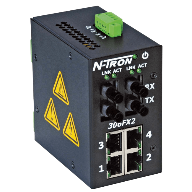 Red Lion Industrial Ethernet Switch, 306FX-N